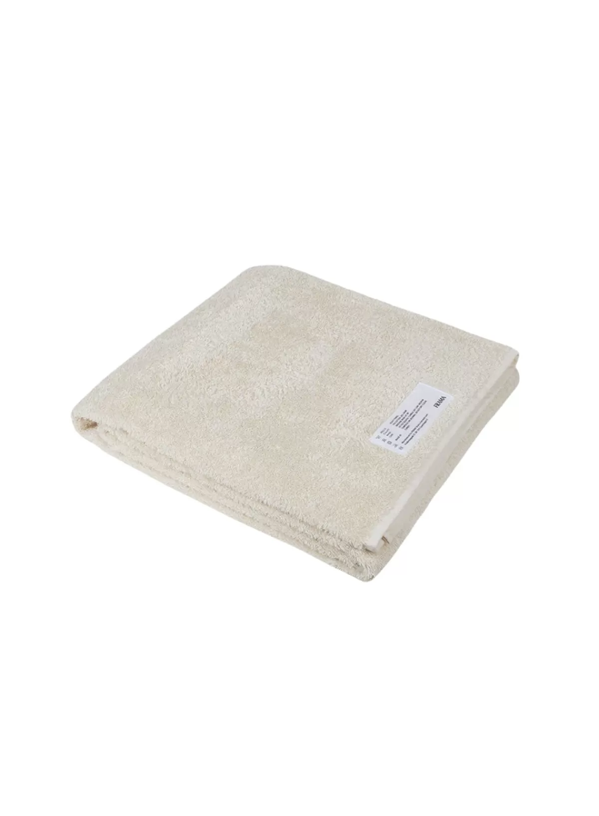 SUSAN BIJL Bath Sheet In Bone White, Heavy< Textiel