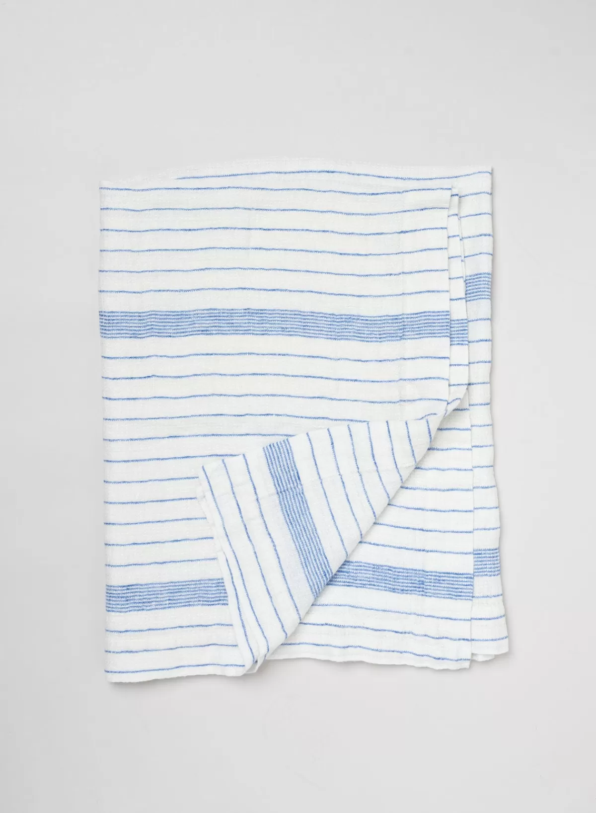 SUSAN BIJL Beach Towel Waffle In Blue Stripe< Keuken & Tafelaankleding | Textiel