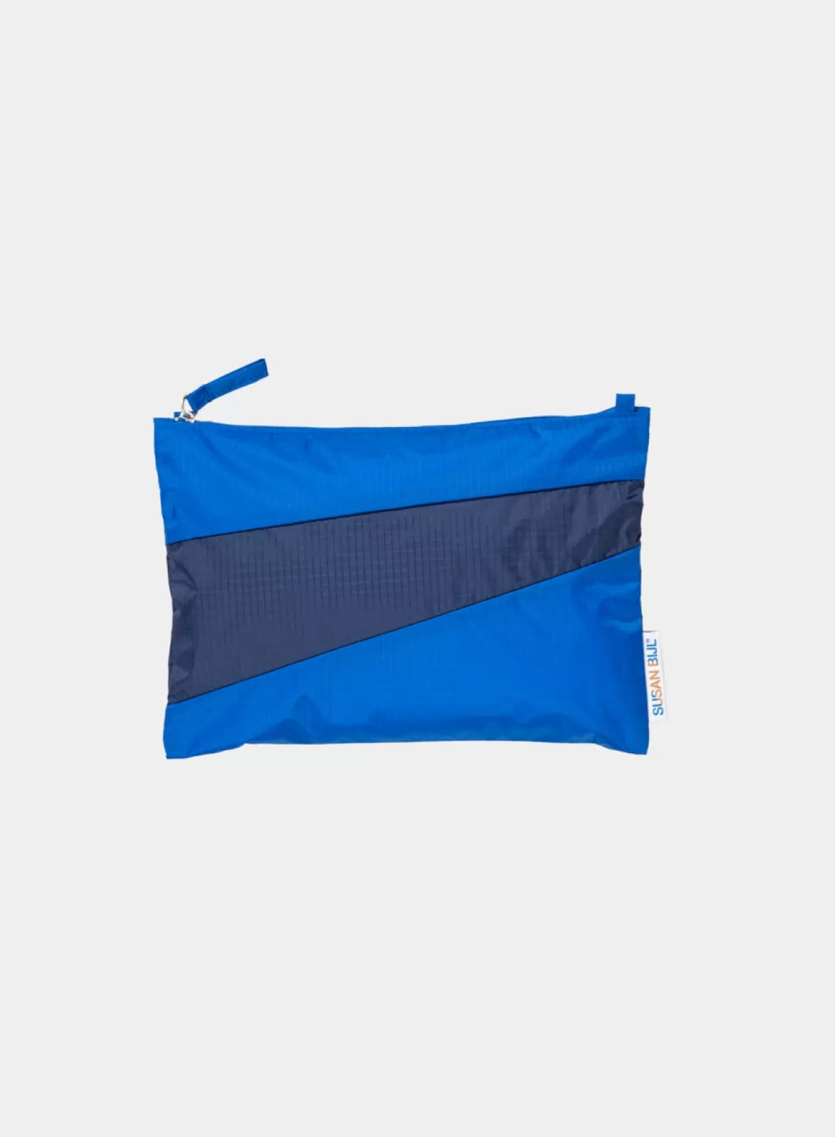 SUSAN BIJL Blue & Navy MEDIUM< The New Pouch