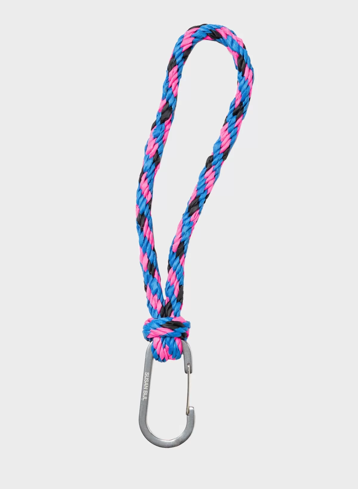 SUSAN BIJL Blueback & Fluo Pink< The New Kumihimo Keychain | The New Keychain