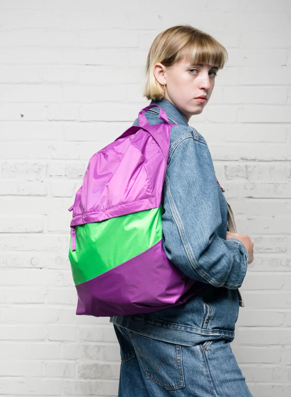 SUSAN BIJL Echo & Greenscreen LARGE< The New Foldable Backpack