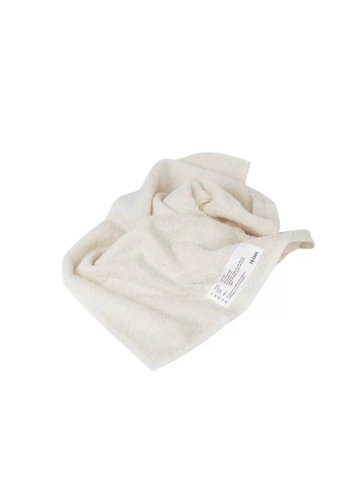 SUSAN BIJL Hand Towel In Bone White, Heavy< Textiel