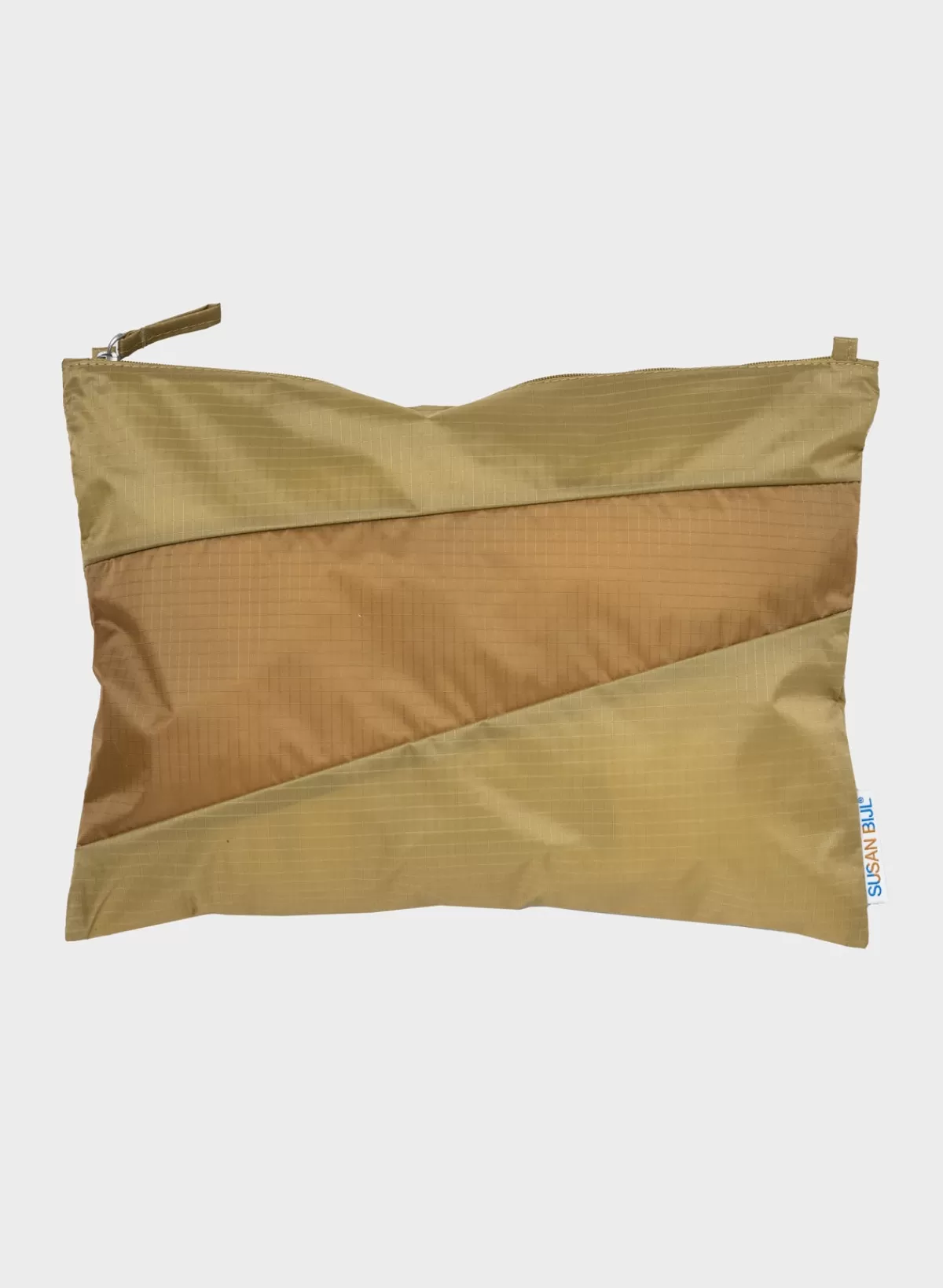 SUSAN BIJL Moss & Camel LARGE< The New Pouch