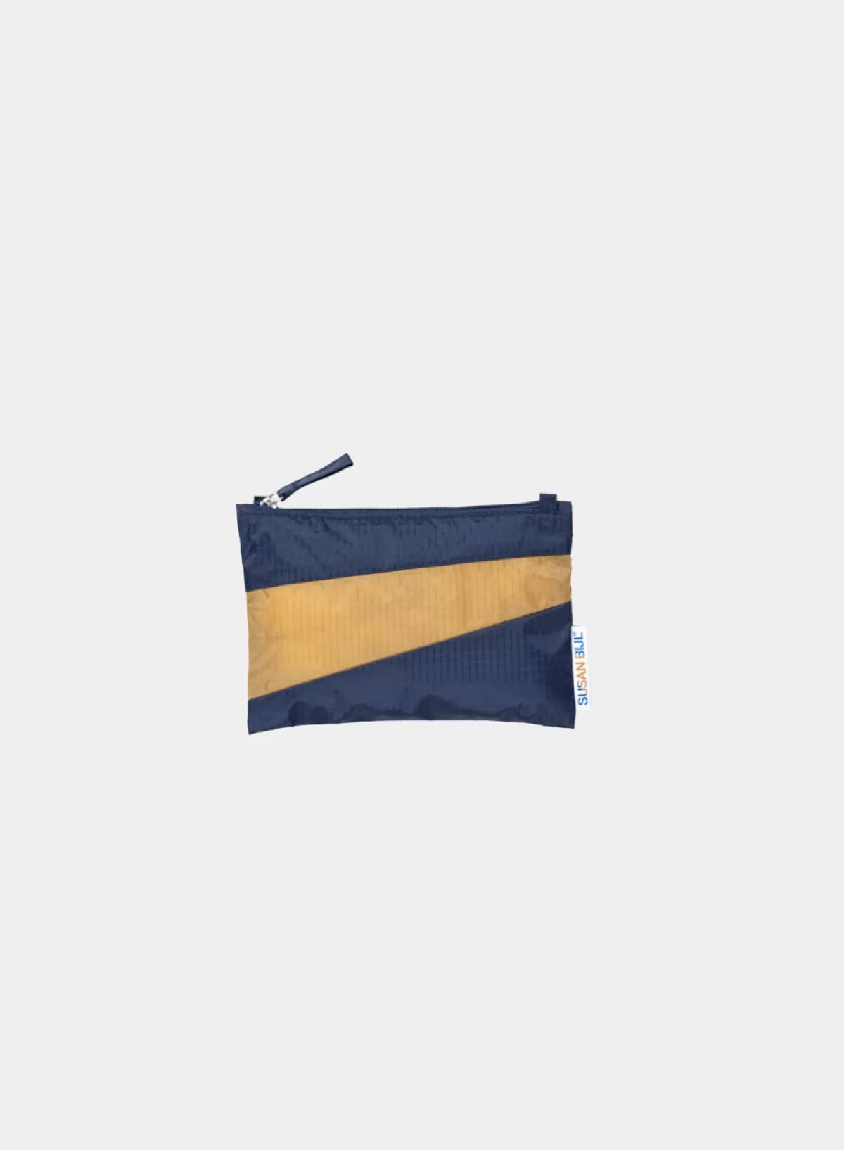 SUSAN BIJL Navy & Camel SMALL< The New Pouch