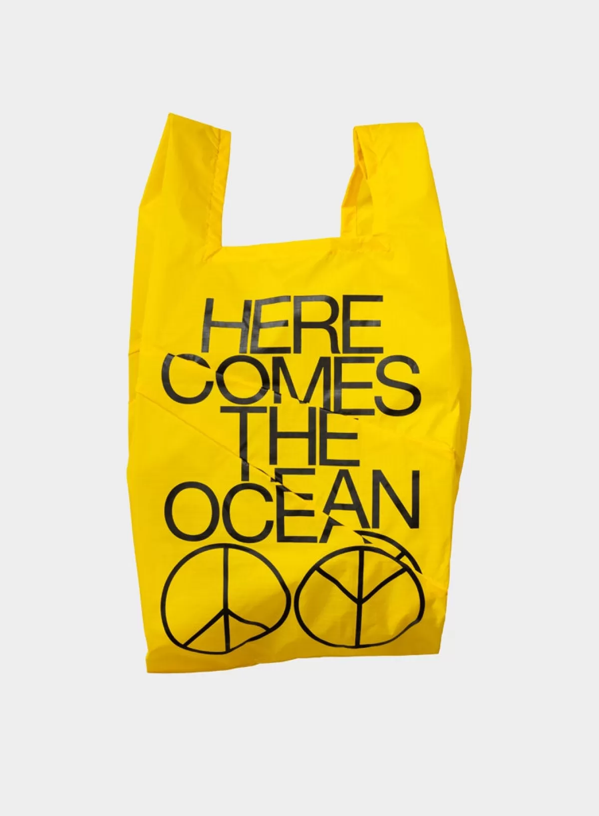 SUSAN BIJL Ocean TV Yellow MEDIUM< The New Shopping Bag