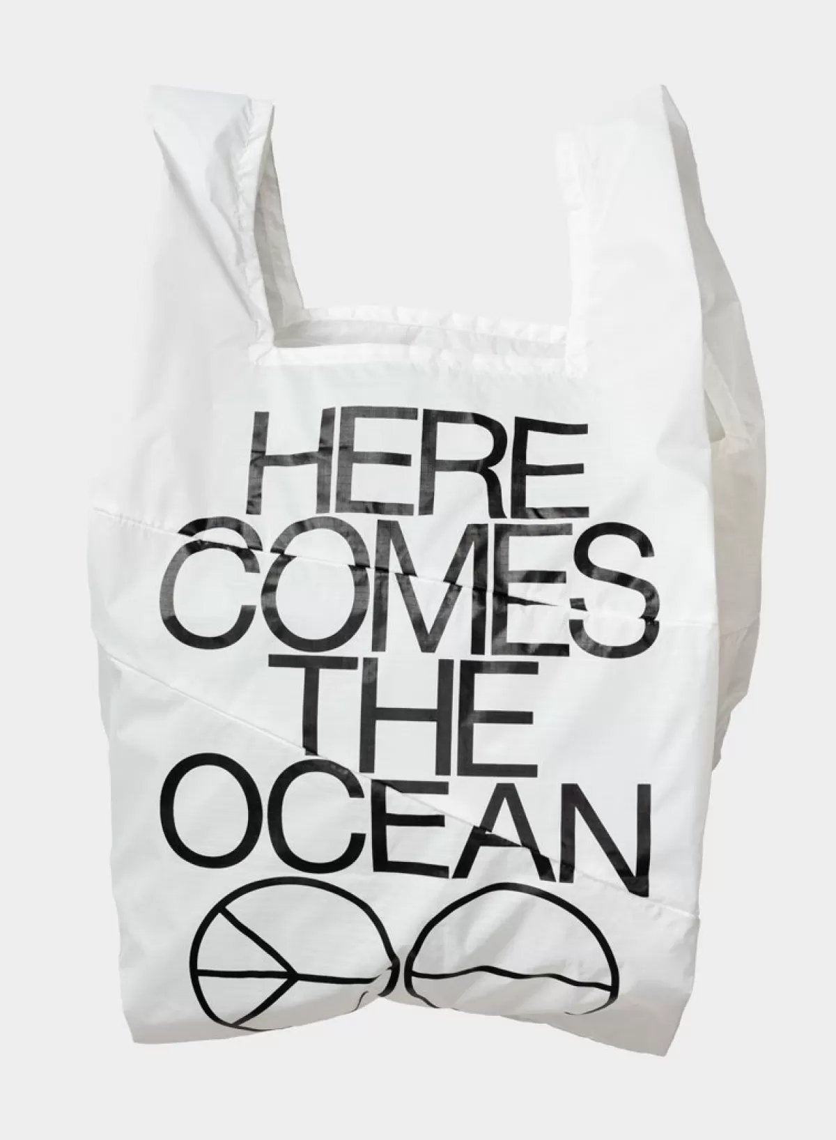 SUSAN BIJL Ocean White LARGE< The New Shopping Bag