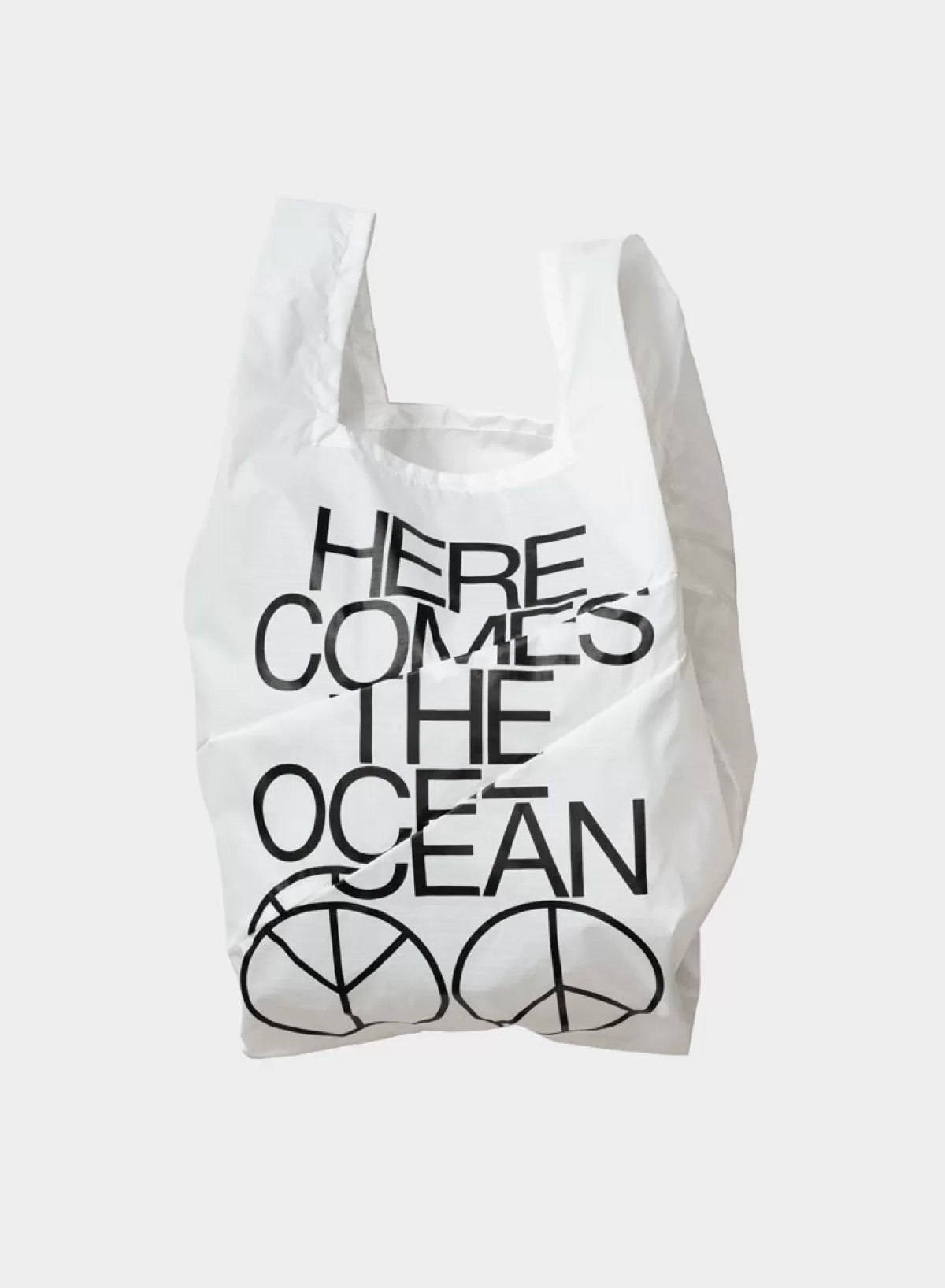 SUSAN BIJL Ocean White MEDIUM< The New Shopping Bag