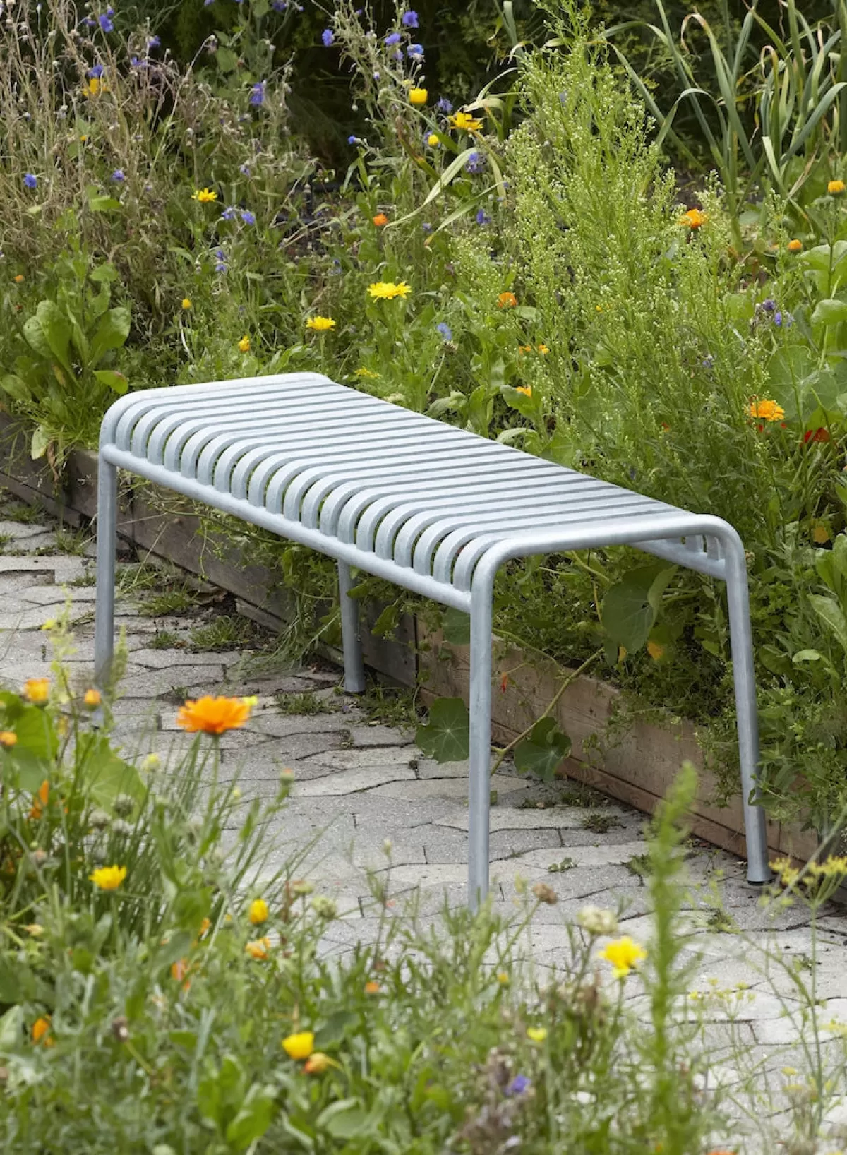 SUSAN BIJL Palissade Bench In Galvanised Steel< Meubels