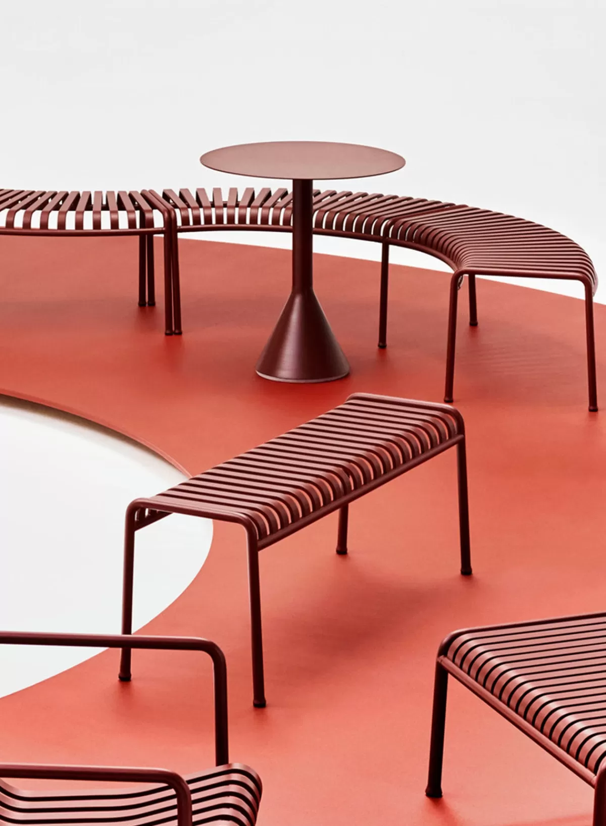 SUSAN BIJL Palissade Bench In Iron Red< Meubels