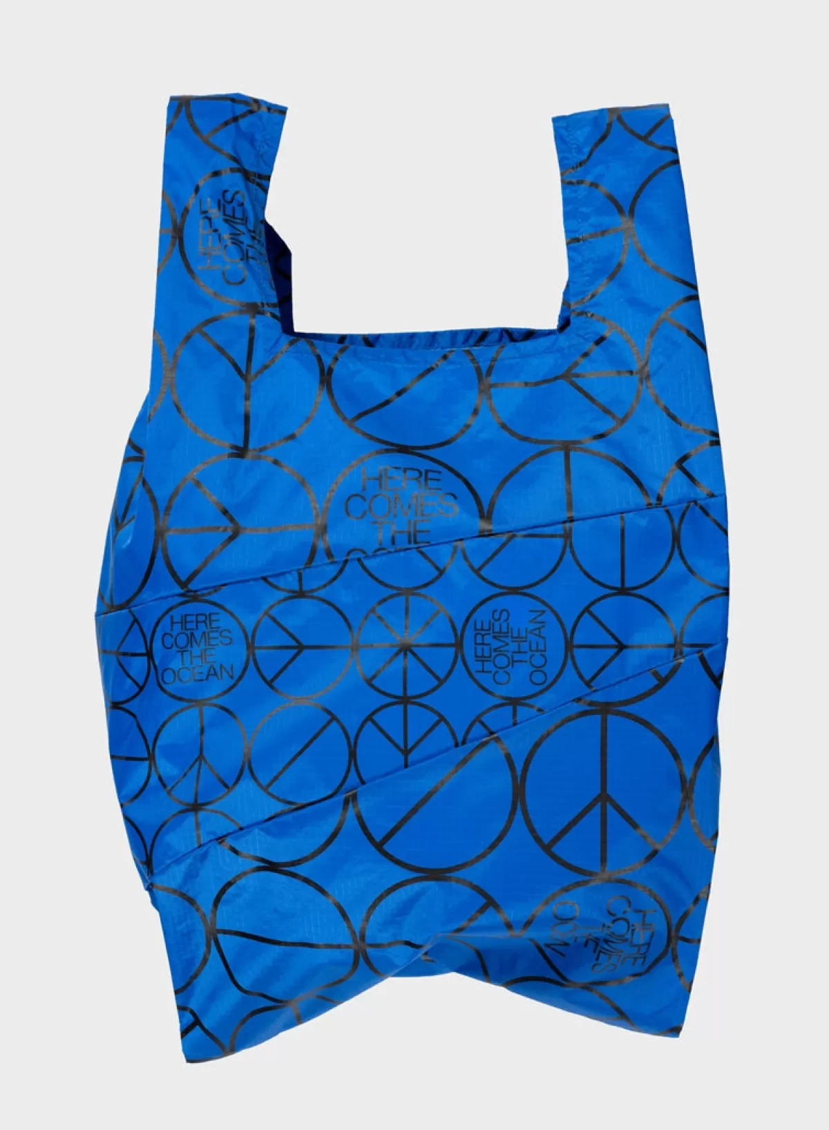 SUSAN BIJL Peace Blue LARGE< The New Shopping Bag