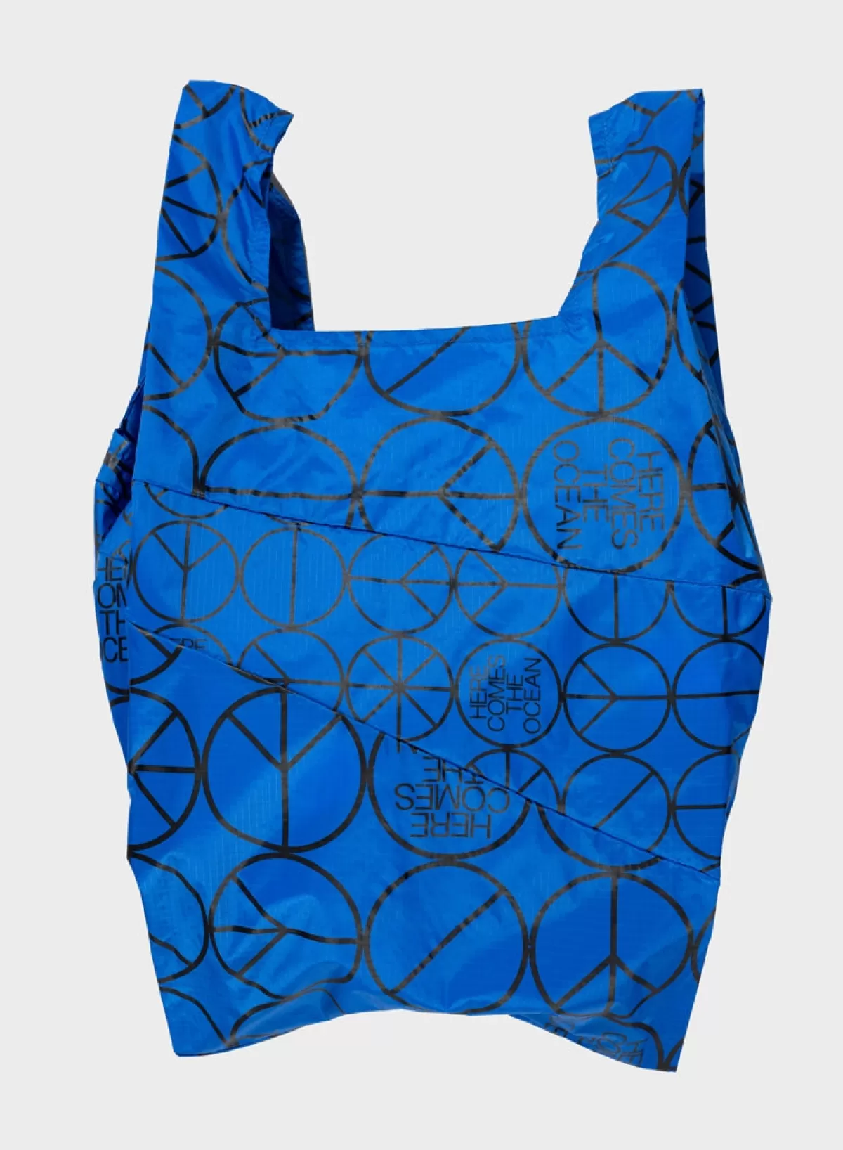 SUSAN BIJL Peace Blue LARGE< The New Shopping Bag