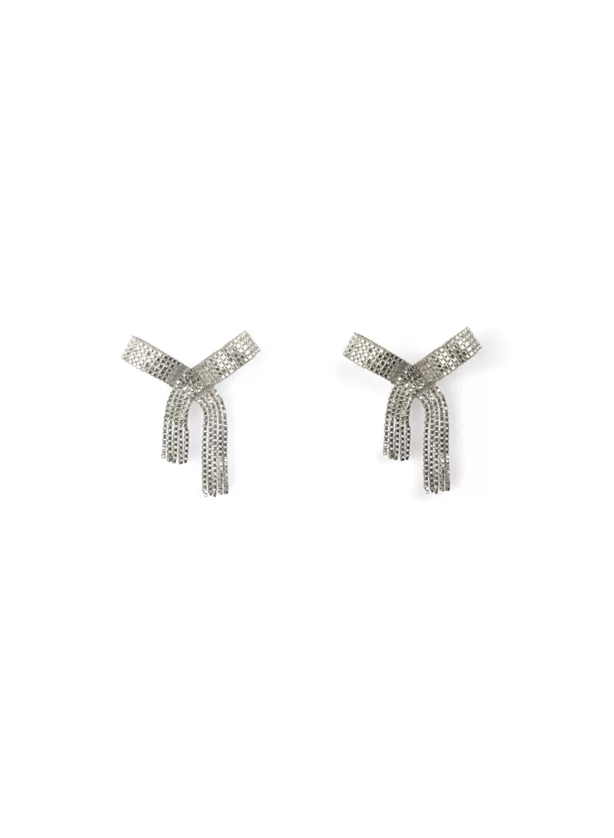 SUSAN BIJL RIbbon-bon Silver, SHORT< Sieraden