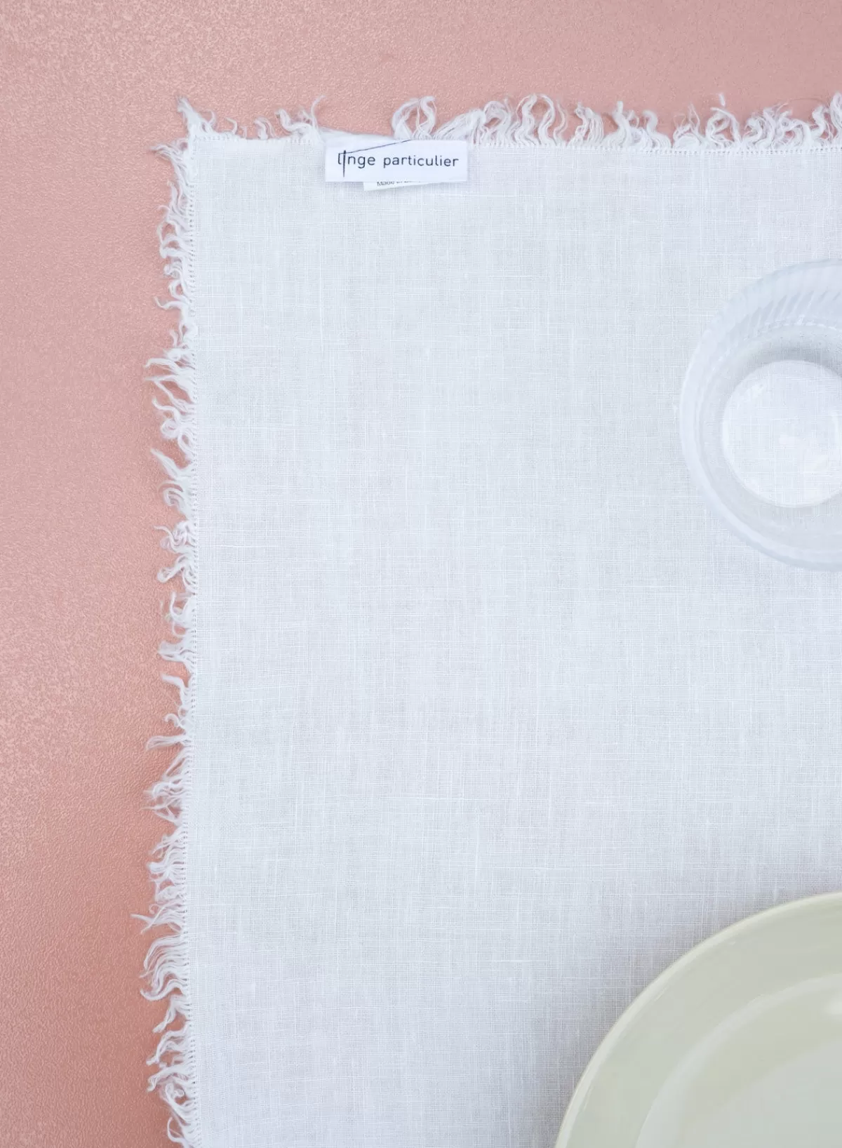 SUSAN BIJL Table Napkin With Fringes In Off White< Keuken & Tafelaankleding | Textiel