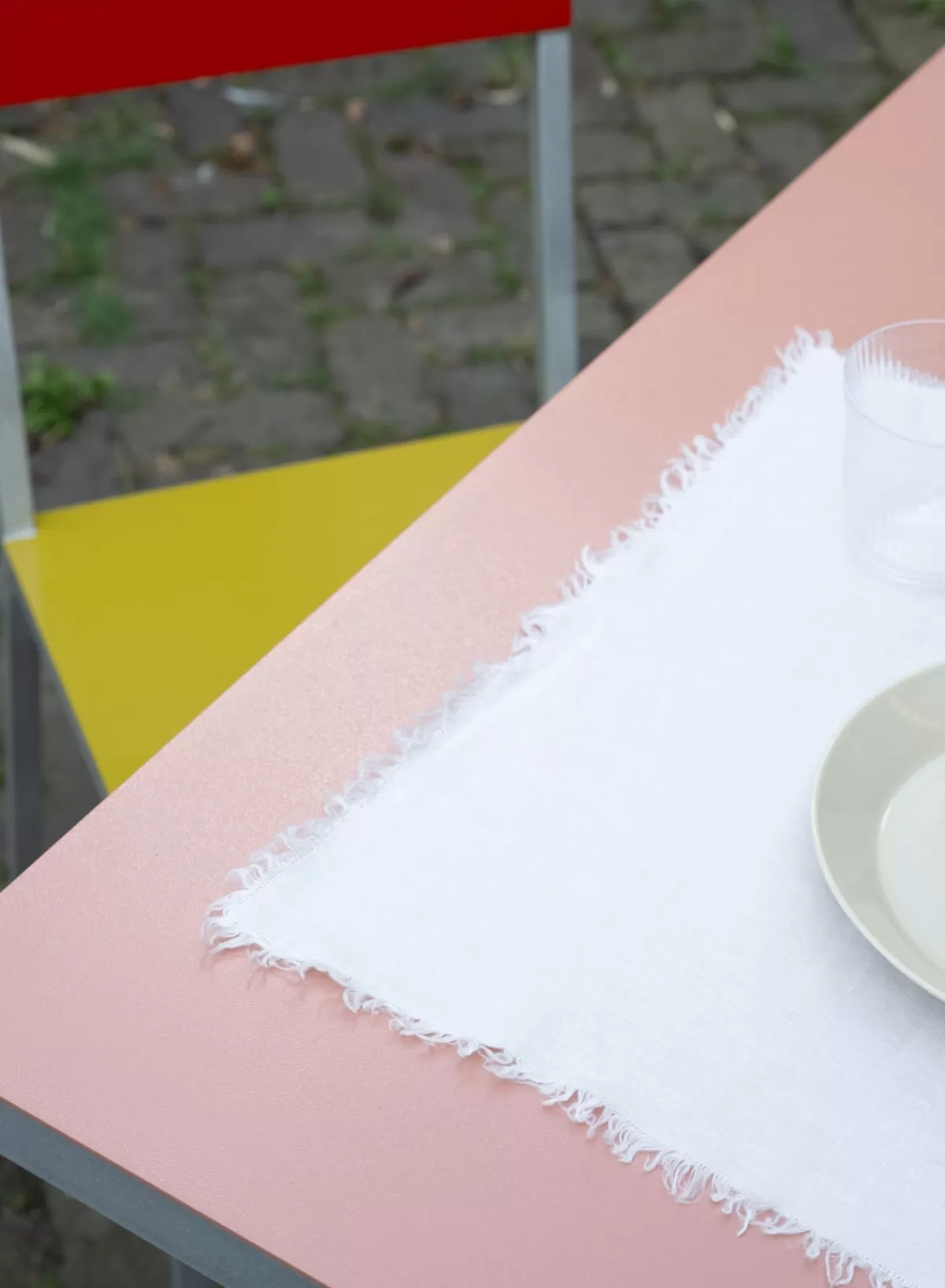 SUSAN BIJL Table Napkin With Fringes In Off White< Keuken & Tafelaankleding | Textiel