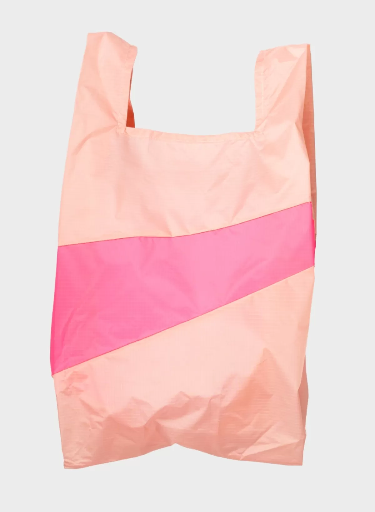 SUSAN BIJL Tone & Fluo Pink LARGE< The New Shopping Bag